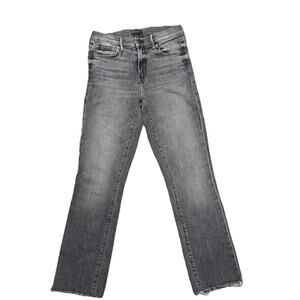 MOTHER Denim - The Rascal Ankle Fray in grey